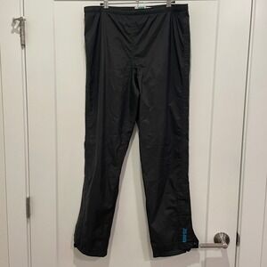 Vintage In Sport Gore-Tex Rain Pants Womens Small Black‎ Waterproof Hiking F956